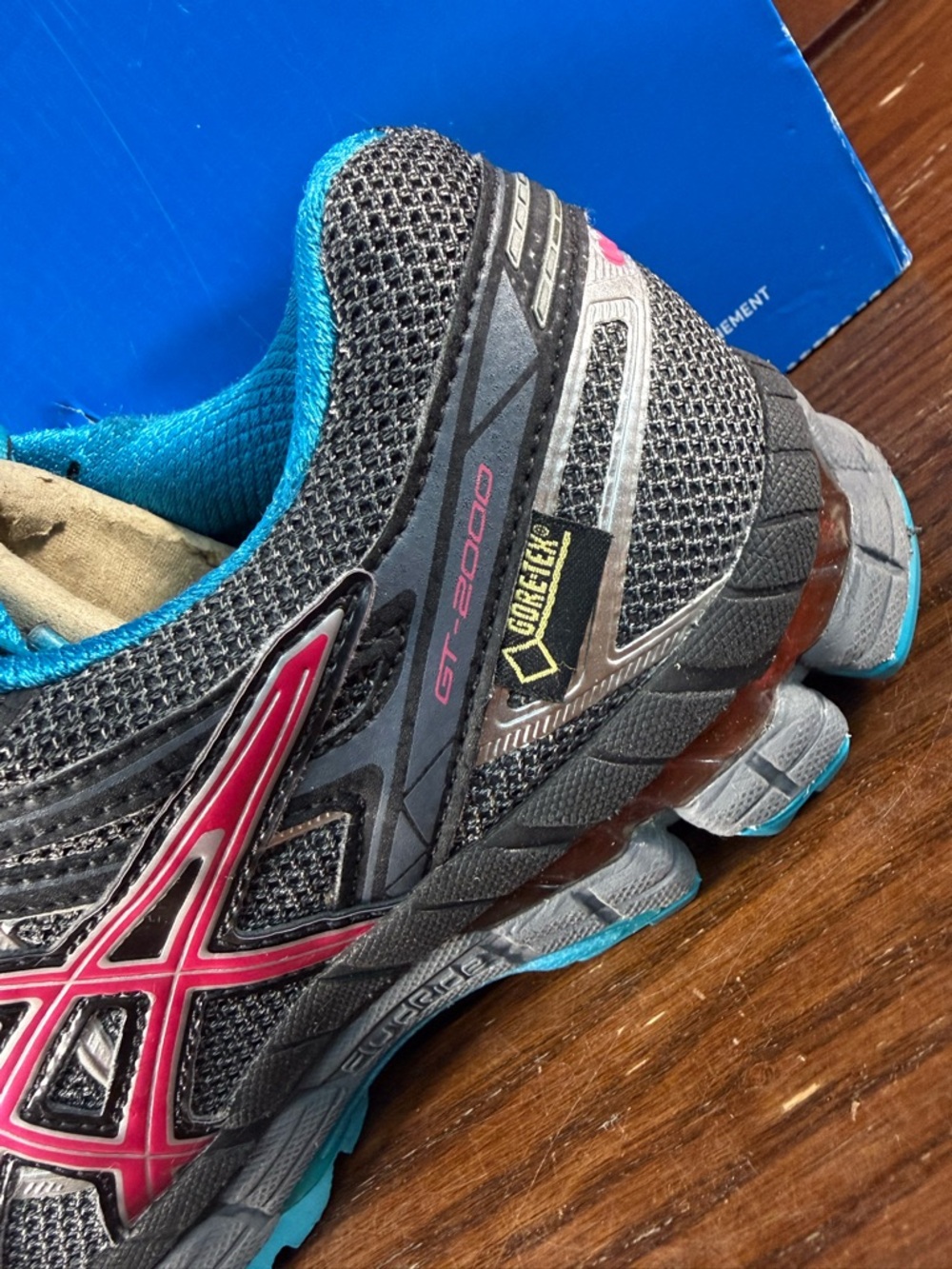 Asics Gel GT-2000 Gore-Tex Running Trail Women Shoes Blue/Gray Size US 6 |T3Q8N - Picture 2 of 9